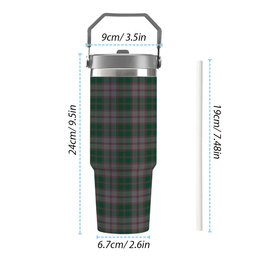 ScotsTee Shop Scottish MacPherson Gathering 1996 Tartan Flip Straw Tumbler 20oz 30oz