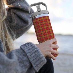 ScotsTee Shop Scottish Scrymgeour Modern Tartan Flip Straw Tumbler 20oz 30oz