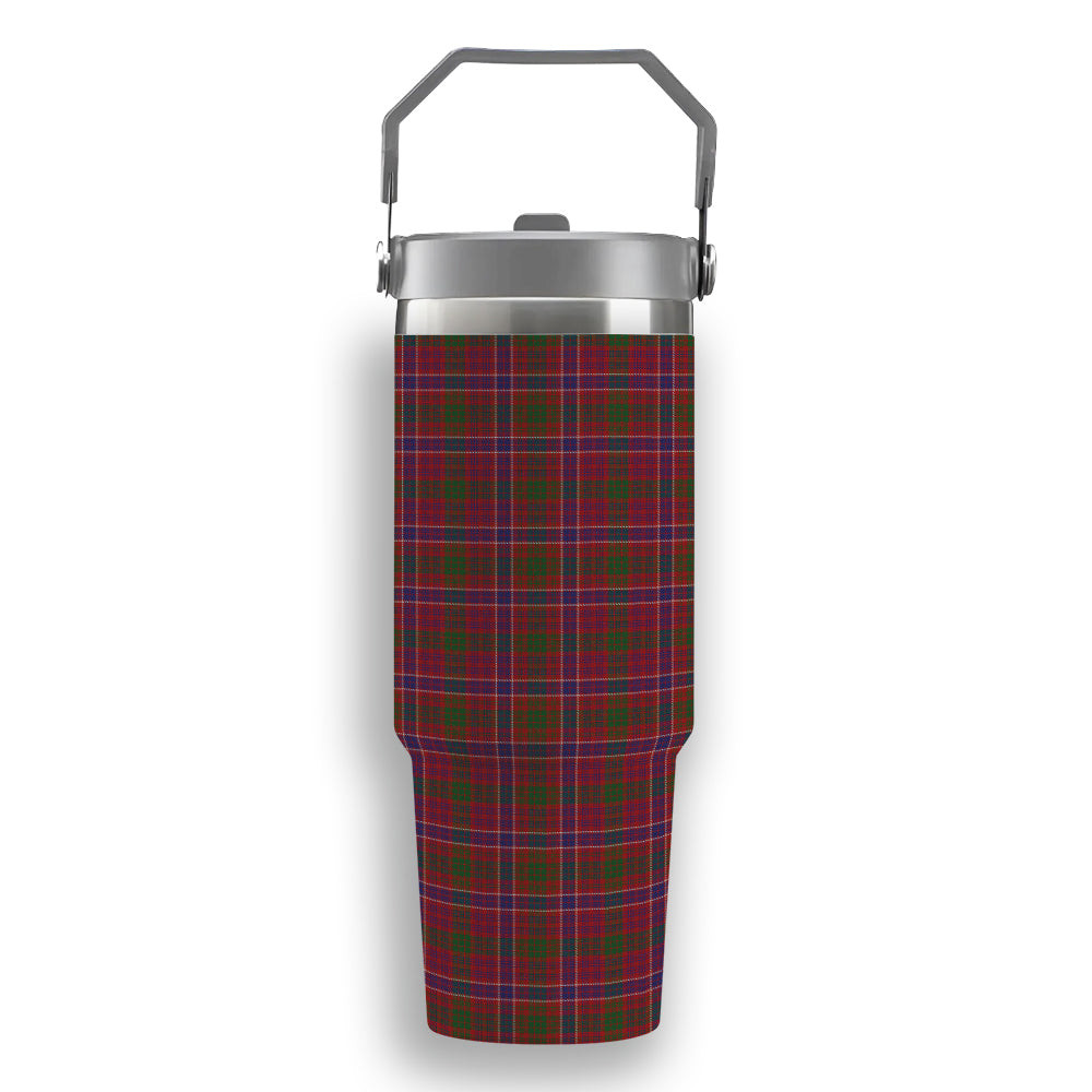 ScotsTee Shop Scottish McRae Red Tartan Flip Straw Tumbler 20oz 30oz
