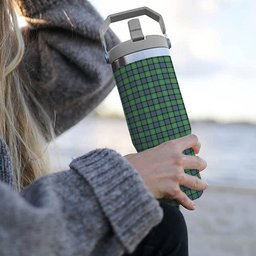 ScotsTee Shop Scottish MacThomas Ancient Tartan Flip Straw Tumbler 20oz 30oz