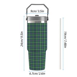 ScotsTee Shop Scottish MacThomas Ancient Tartan Flip Straw Tumbler 20oz 30oz
