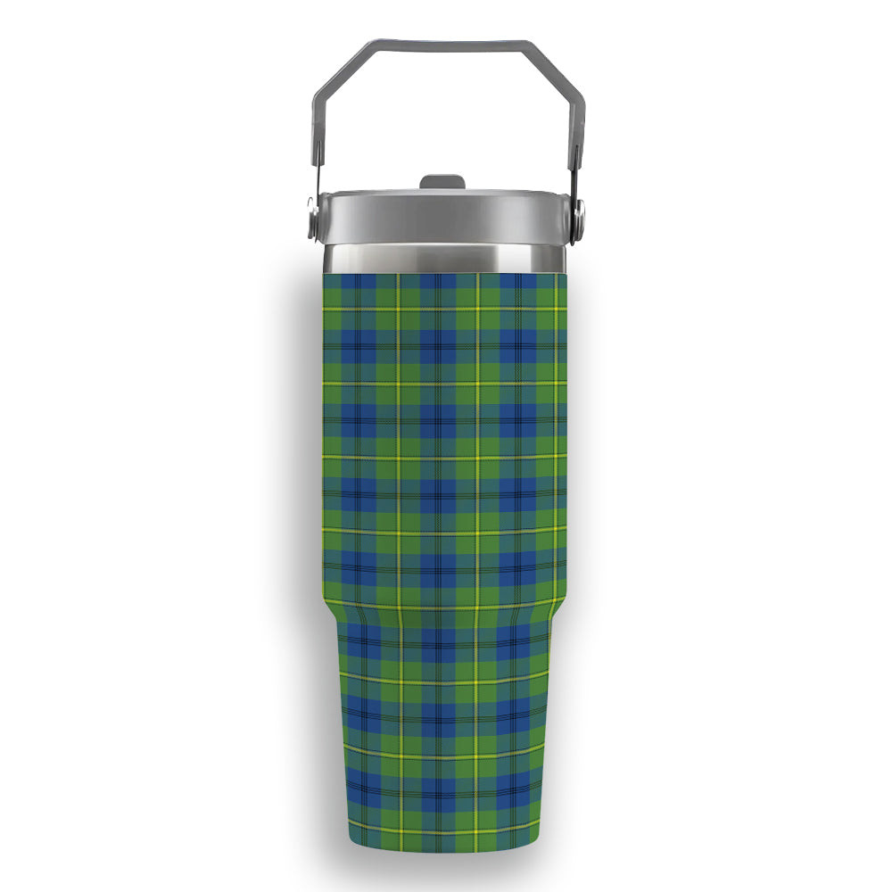 ScotsTee Shop Scottish Johnston Ancient Tartan Flip Straw Tumbler 20oz 30oz