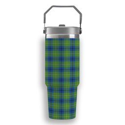 ScotsTee Shop Scottish Johnston Ancient Tartan Flip Straw Tumbler 20oz 30oz