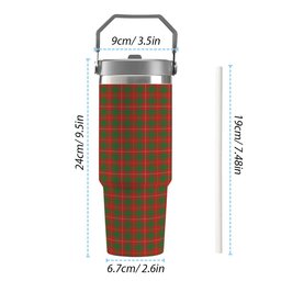 ScotsTee Shop Scottish McPhee Ancient Tartan Flip Straw Tumbler 20oz 30oz