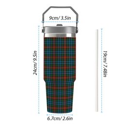 ScotsTee Shop Scottish Langston Tartan Flip Straw Tumbler 20oz 30oz