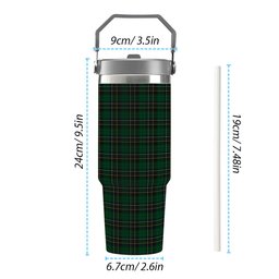ScotsTee Shop Scottish MacAlpin Tartan Flip Straw Tumbler 20oz 30oz