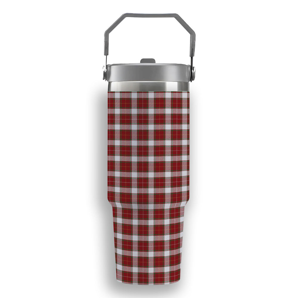 ScotsTee Shop Scottish MacPhee Dress Ancient Tartan Flip Straw Tumbler 20oz 30oz
