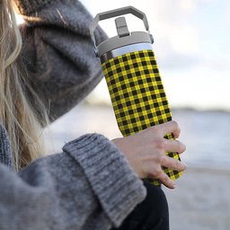 ScotsTee Shop Scottish MacLeod of Lewis Modern Tartan Flip Straw Tumbler 20oz 30oz