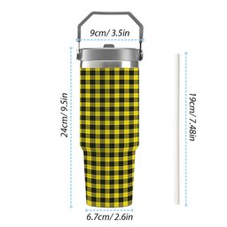 ScotsTee Shop Scottish MacLeod of Lewis Modern Tartan Flip Straw Tumbler 20oz 30oz