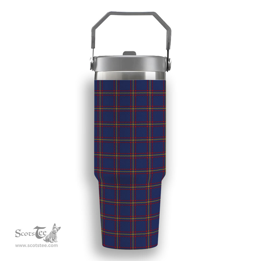 ScotsTee Shop Scottish McLaine of Lochbuie Tartan Flip Straw Tumbler 20oz 30oz