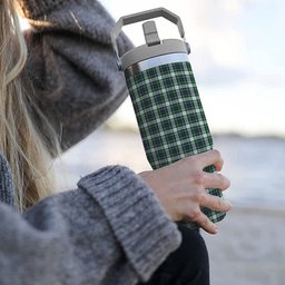 ScotsTee Shop Scottish McKenzie Dress Modern Tartan Flip Straw Tumbler 20oz 30oz