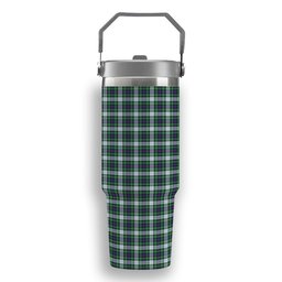 ScotsTee Shop Scottish McKenzie Dress Modern Tartan Flip Straw Tumbler 20oz 30oz