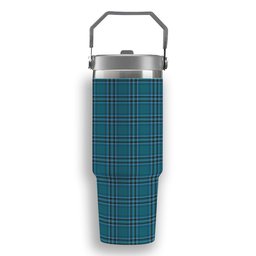 ScotsTee Shop Scottish Kelly Dress Modern Tartan Flip Straw Tumbler 20oz 30oz