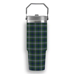 ScotsTee Shop Scottish Johnston Dress Dalgleish Tartan Flip Straw Tumbler 20oz 30oz