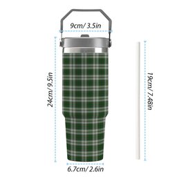 ScotsTee Shop Scottish Taylor Dress Tartan Flip Straw Tumbler 20oz 30oz