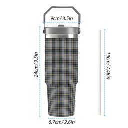 ScotsTee Shop Scottish Yamato International Tartan Flip Straw Tumbler 20oz 30oz
