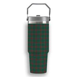 ScotsTee Shop Scottish Newfoundland Labrador Province Canada Modern Tartan Flip Straw Tumbler 20oz 30oz