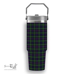 ScotsTee Shop Scottish Rankin Dalgleish Tartan Flip Straw Tumbler 20oz 30oz