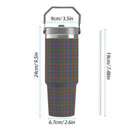 ScotsTee Shop Scottish MacIntyre Ancient Tartan Flip Straw Tumbler 20oz 30oz