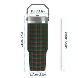 ScotsTee Shop Scottish Seller Tartan Flip Straw Tumbler 20oz 30oz