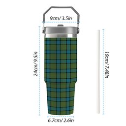 ScotsTee Shop Scottish Muir Ancient Tartan Flip Straw Tumbler 20oz 30oz