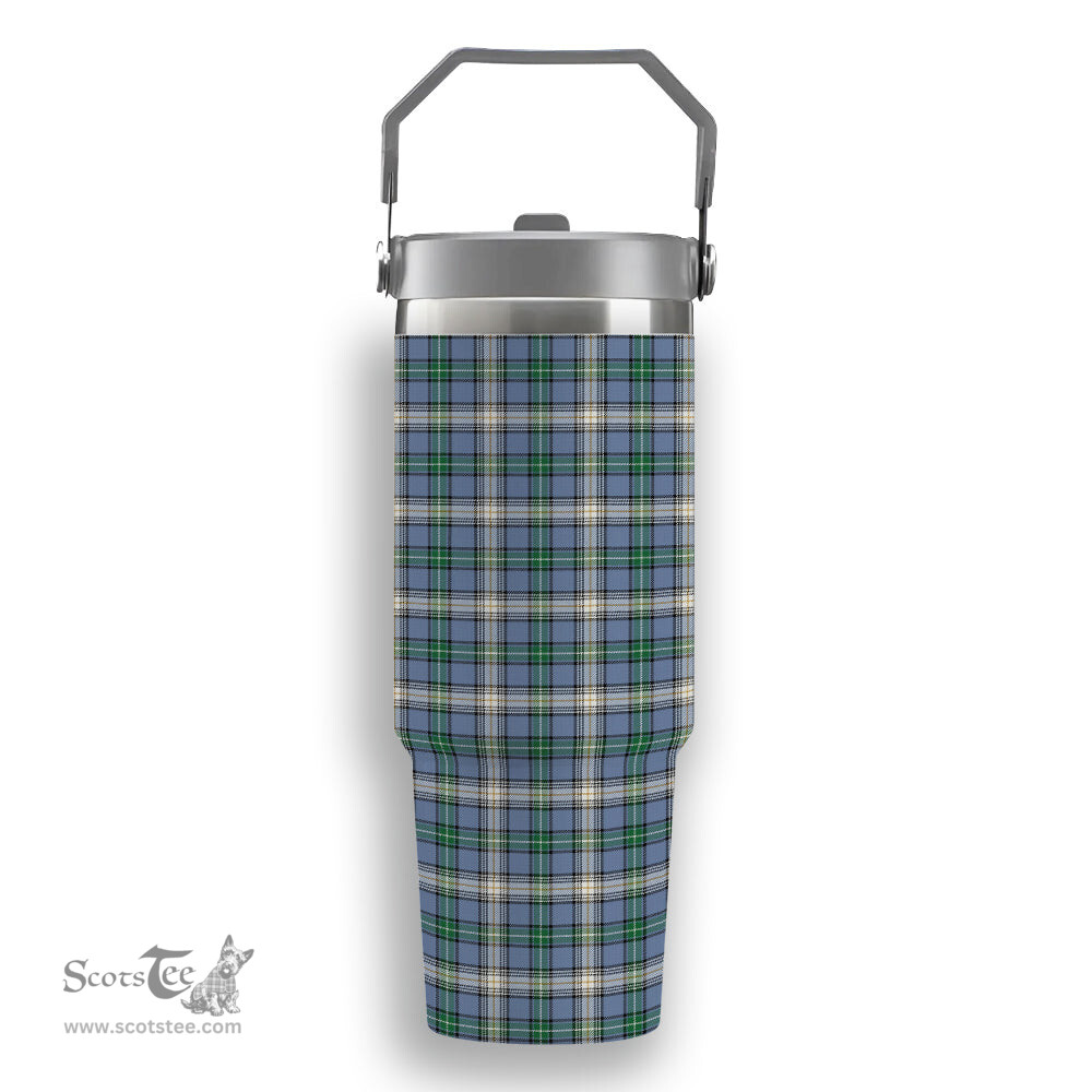 ScotsTee Shop Scottish MacDowall Ancient Tartan Flip Straw Tumbler 20oz 30oz
