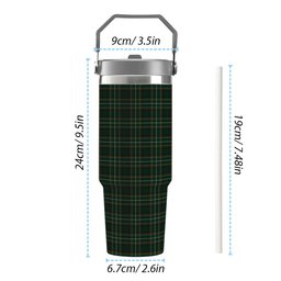 ScotsTee Shop Scottish MacStumer Hunting Tartan Flip Straw Tumbler 20oz 30oz