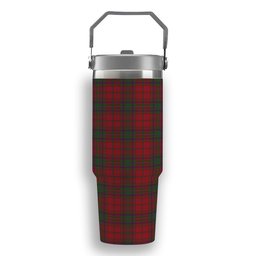 ScotsTee Shop Scottish MacDougall Tartan Flip Straw Tumbler 20oz 30oz