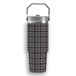 ScotsTee Shop Scottish Thompson Grey Dress Tartan Flip Straw Tumbler 20oz 30oz