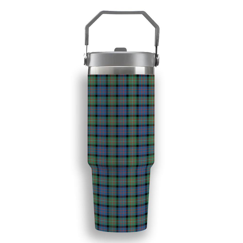 ScotsTee Shop Scottish McDonell Of Glengarry Ancient Tartan Flip Straw Tumbler 20oz 30oz