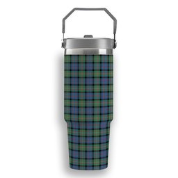 ScotsTee Shop Scottish McDonell Of Glengarry Ancient Tartan Flip Straw Tumbler 20oz 30oz