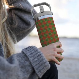 ScotsTee Shop Scottish McDonald of Kingsburgh Ancient Tartan Flip Straw Tumbler 20oz 30oz
