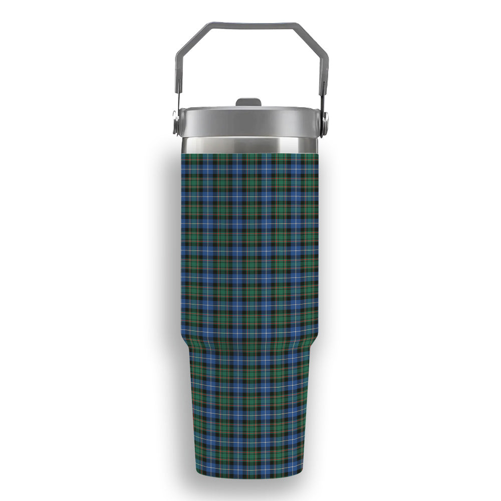 ScotsTee Shop Scottish MacRae Hunting Ancient Tartan Flip Straw Tumbler 20oz 30oz