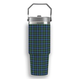 ScotsTee Shop Scottish MacRae Hunting Ancient Tartan Flip Straw Tumbler 20oz 30oz