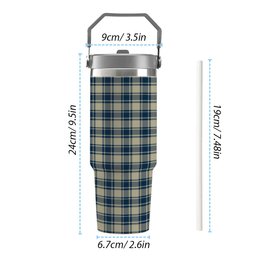 ScotsTee Shop Scottish MacMugen Tartan Flip Straw Tumbler 20oz 30oz
