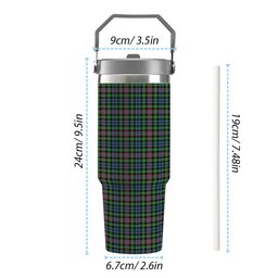 ScotsTee Shop Scottish Keith District Ancient Tartan Flip Straw Tumbler 20oz 30oz