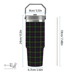 ScotsTee Shop Scottish Paget Tartan Flip Straw Tumbler 20oz 30oz