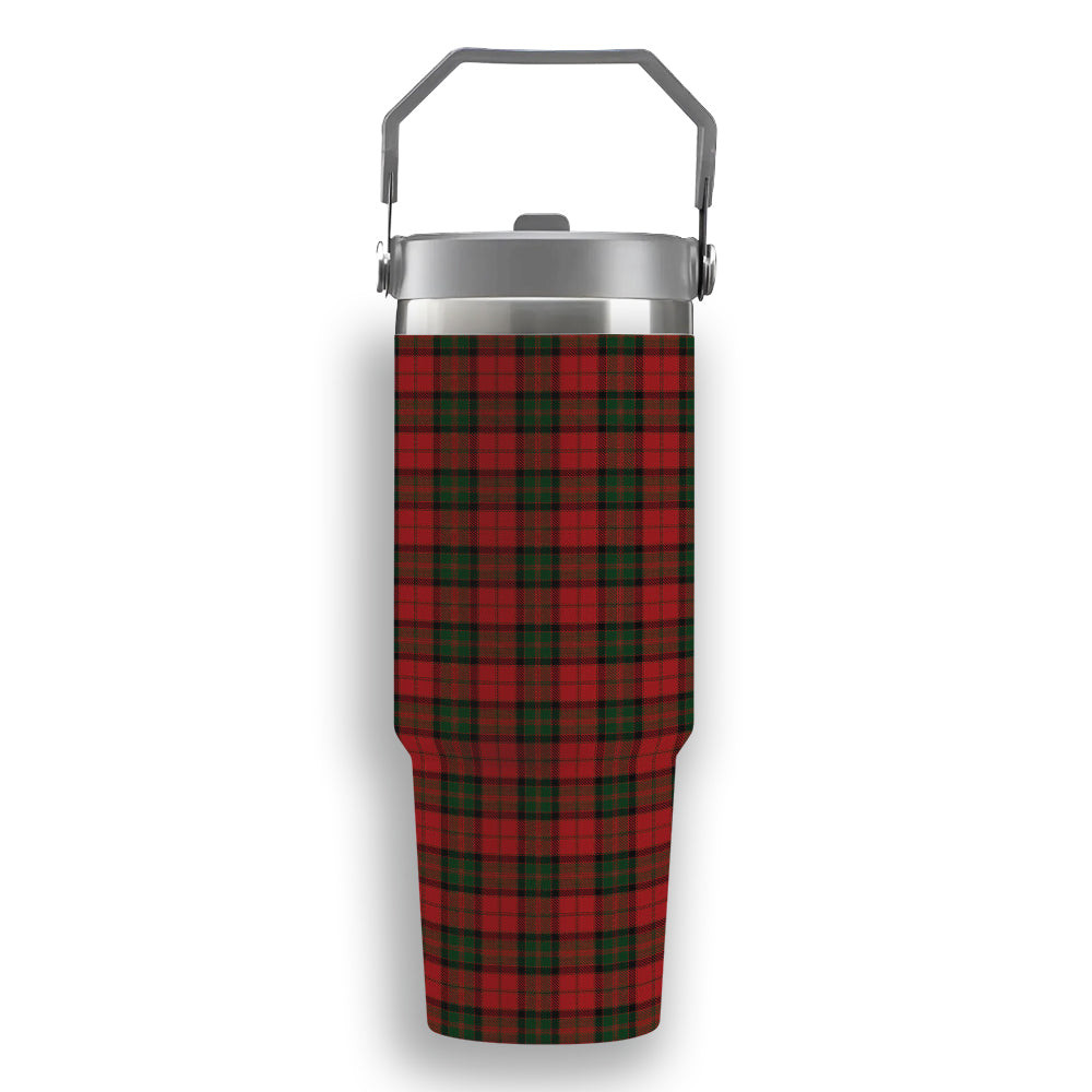 ScotsTee Shop Scottish MacQuarrie 7 Tartan Flip Straw Tumbler 20oz 30oz