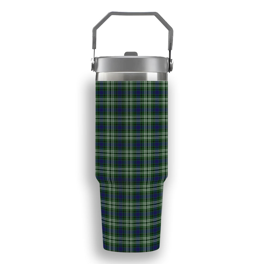 ScotsTee Shop Scottish Purves Tartan Flip Straw Tumbler 20oz 30oz