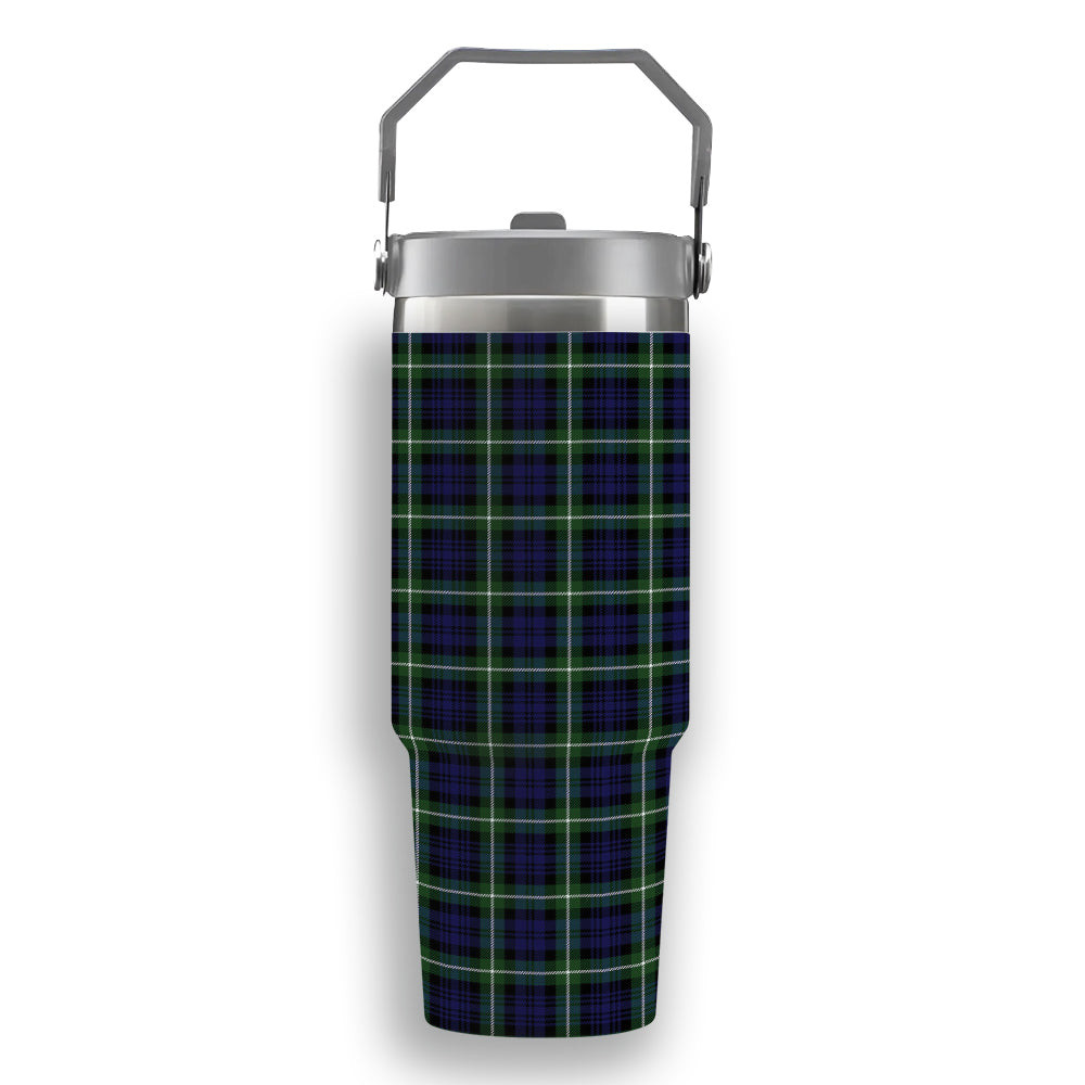 ScotsTee Shop Scottish Lamont Modern Tartan Flip Straw Tumbler 20oz 30oz