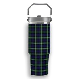 ScotsTee Shop Scottish Lamont Modern Tartan Flip Straw Tumbler 20oz 30oz