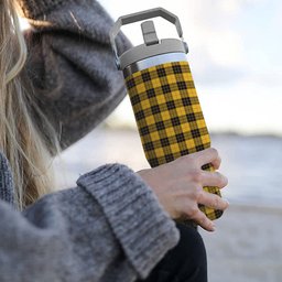 ScotsTee Shop Scottish MacLeod of Lewis Ancient SC Tartan Flip Straw Tumbler 20oz 30oz