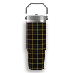 ScotsTee Shop Scottish Gwynn Tartan Flip Straw Tumbler 20oz 30oz
