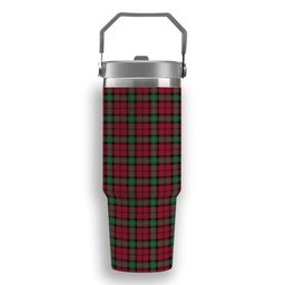 ScotsTee Shop Scottish Kerr Modern Clan Tartan Flip Straw Tumbler 20oz 30oz