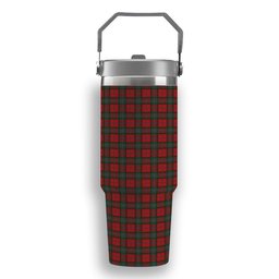 ScotsTee Shop Scottish MacLean 2 Tartan Flip Straw Tumbler 20oz 30oz