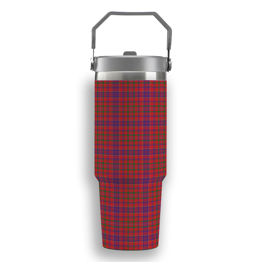 ScotsTee Shop Scottish MacLeod Red Modern Tartan Flip Straw Tumbler 20oz 30oz