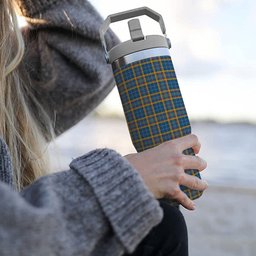 ScotsTee Shop Scottish Healy Tartan Flip Straw Tumbler 20oz 30oz