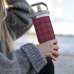 ScotsTee Shop Scottish McGowan Portrait Modern Tartan Flip Straw Tumbler 20oz 30oz