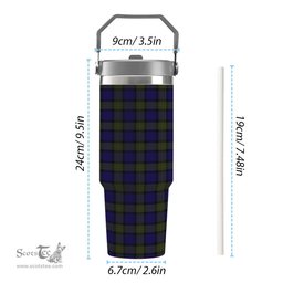 ScotsTee Shop Scottish Minnick Tartan Flip Straw Tumbler 20oz 30oz