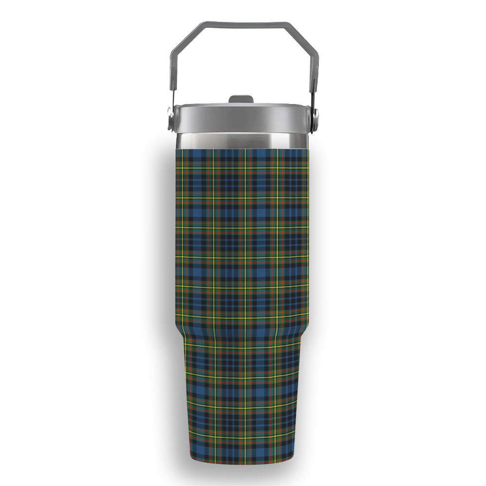 ScotsTee Shop Scottish MacLellan Ancient Tartan Flip Straw Tumbler 20oz 30oz